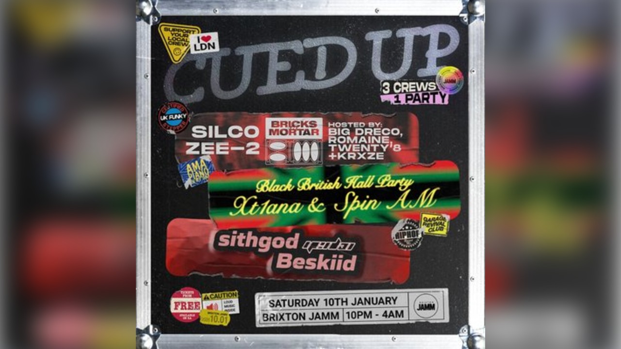Cued UP: Black British Hall Party, Yenko FM & Bricks N Mortar