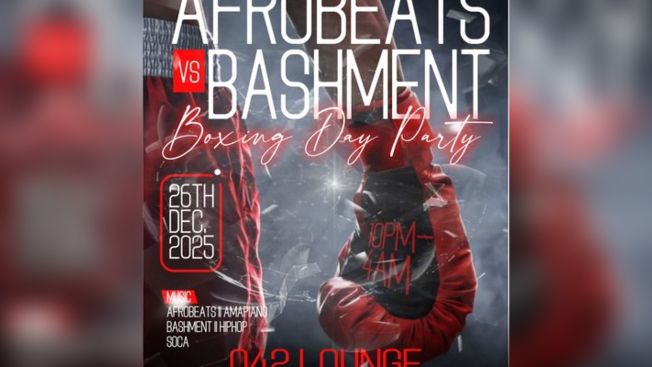 Afrobeats VS Bashment - Boxing Day Party