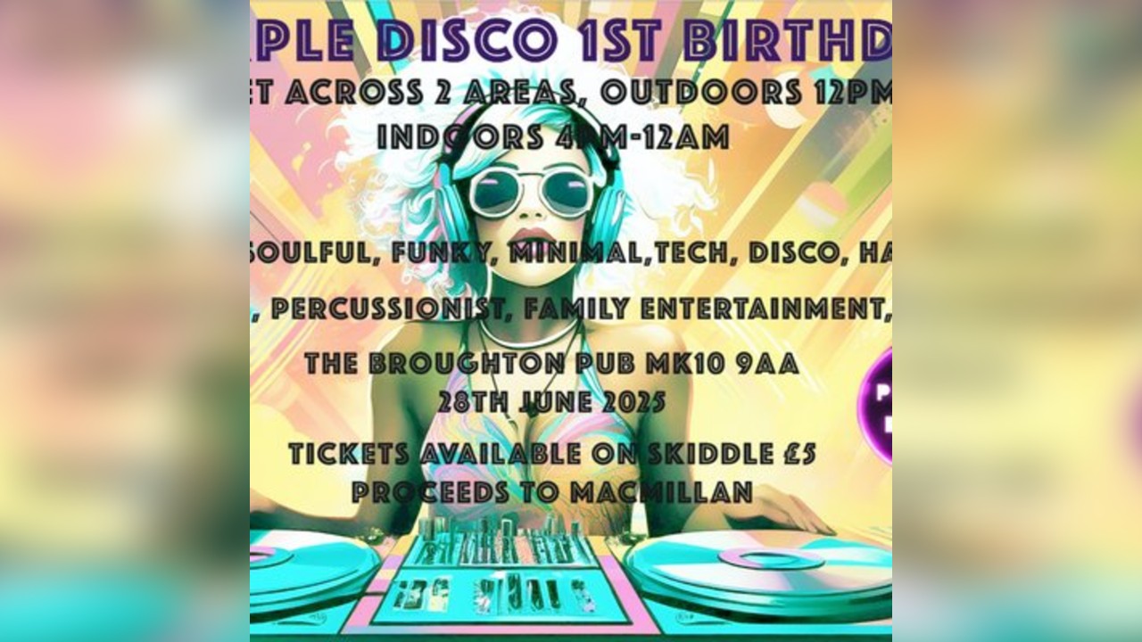 Purple disco 1st birthday