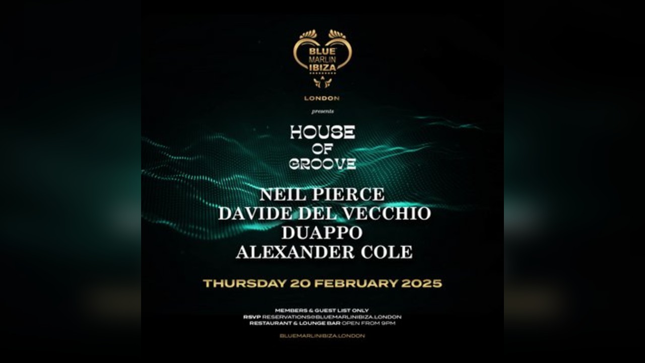 HOUSE OF GROOVE - Davide Del Vecchio invites: Neil Pierce