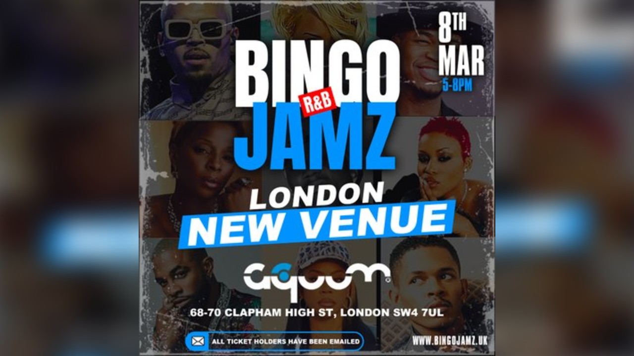 Bingo Jamz London | March 8th - Venue updated to Aquum