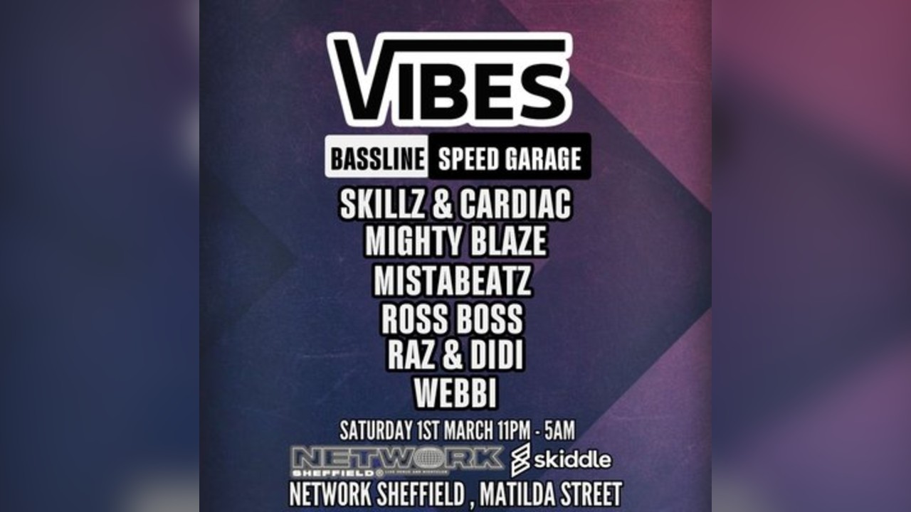 VIBES 001 at NETWORK SATURDAY 1st MARCH