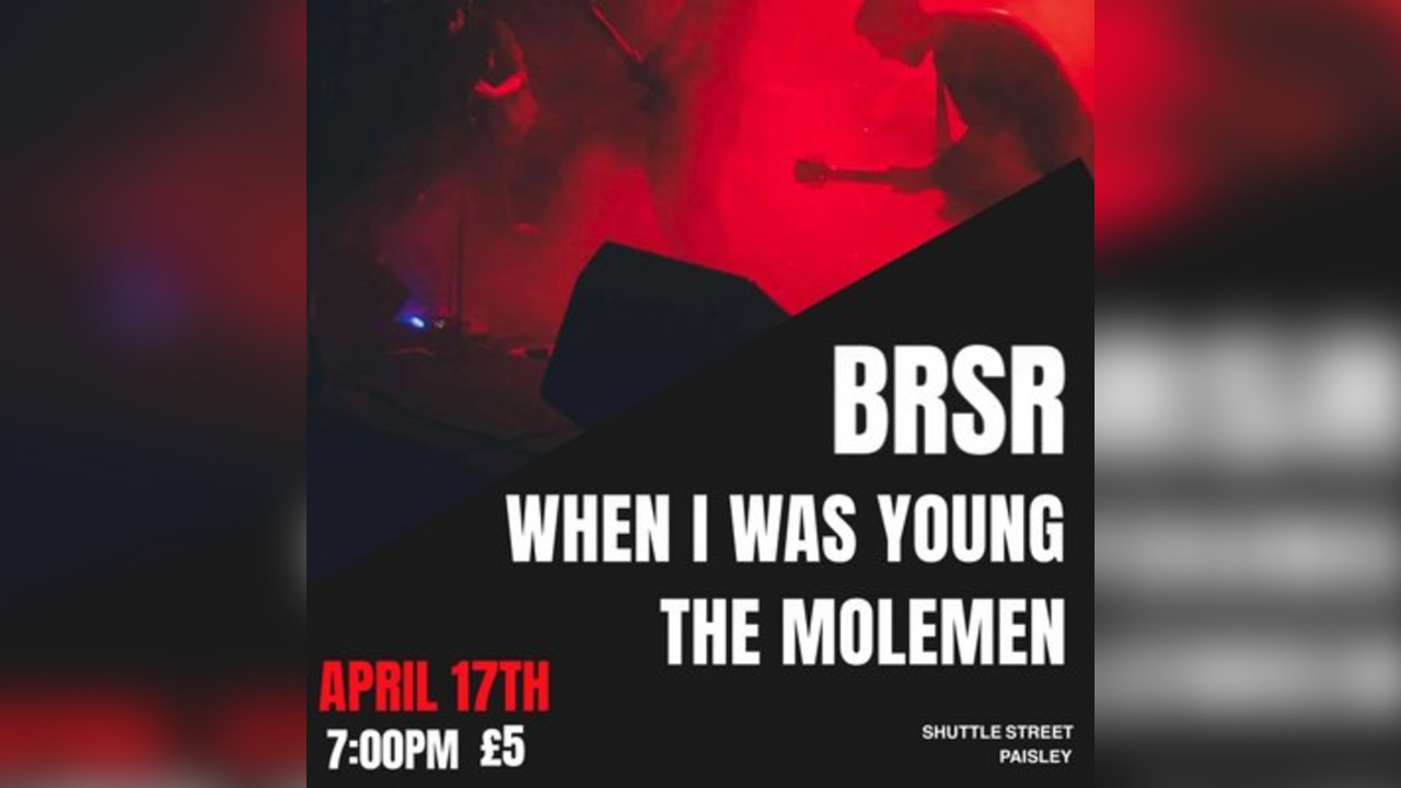 The Bungalow Presents: BRSR, When I Was Young, The Molemen