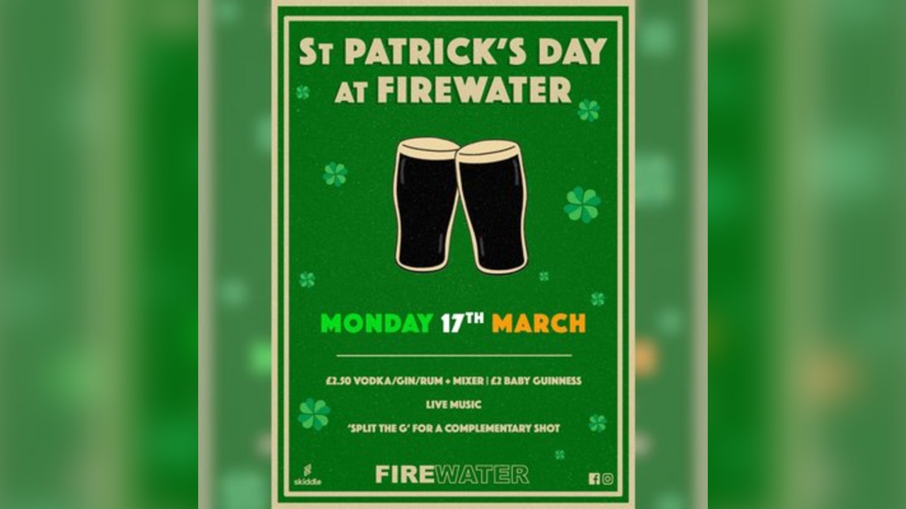 St Patrick's Day at Firewater