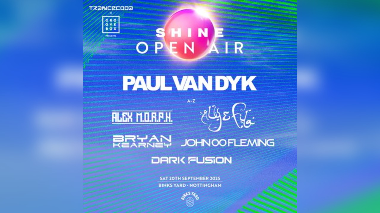 PAUL VAN DYK Open Air | Trancecoda X Groovebox X Shine at Binks