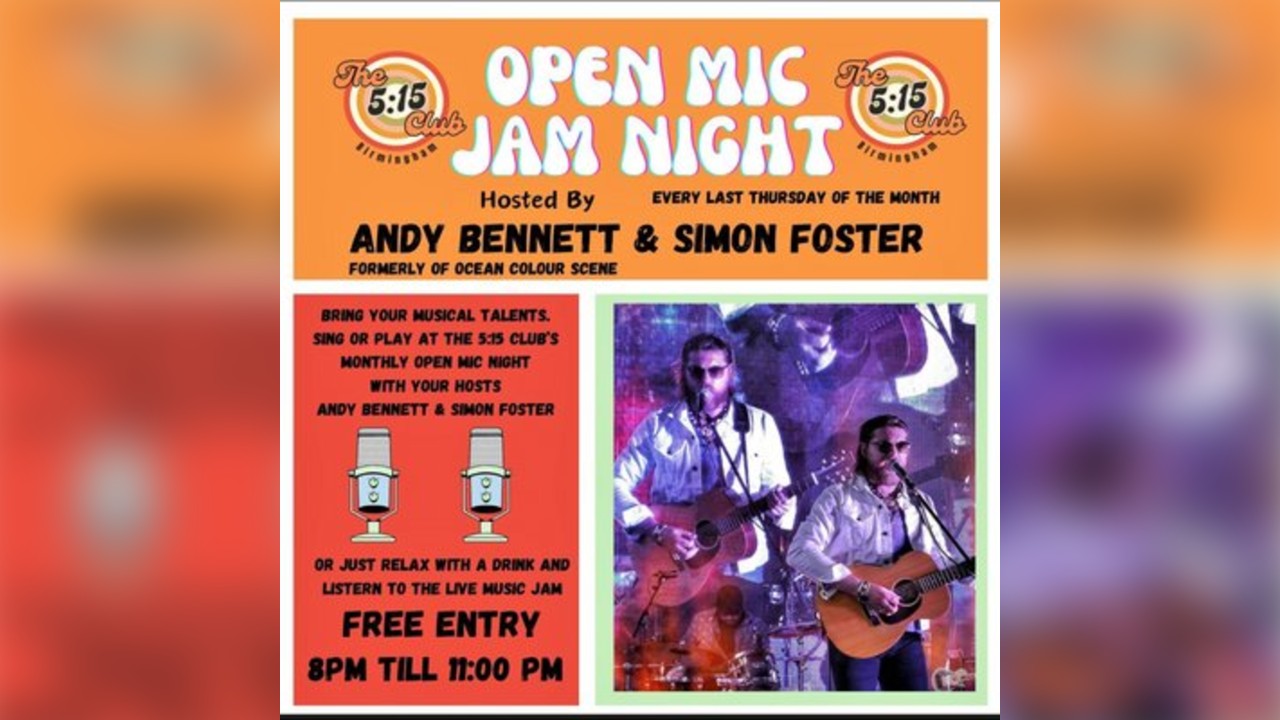 Open Mic Night Free In at The 5:15 Club