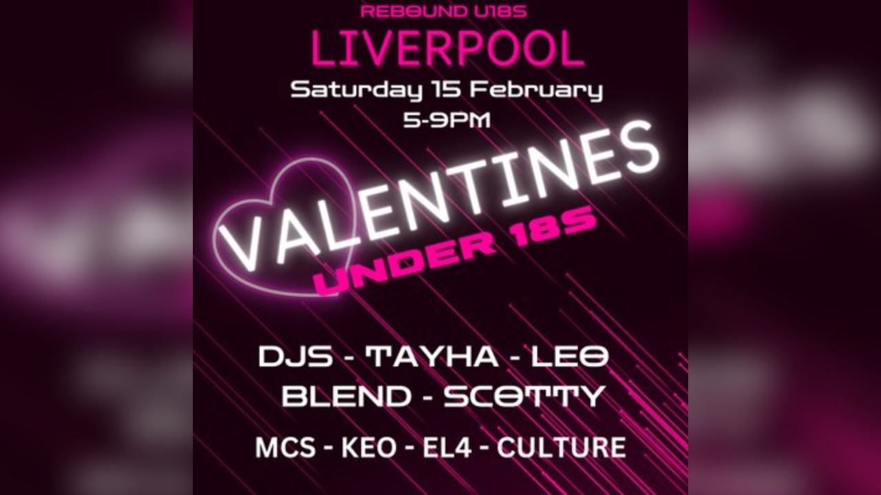 Rebound U18s valentines Rave Boxpark Liverpool