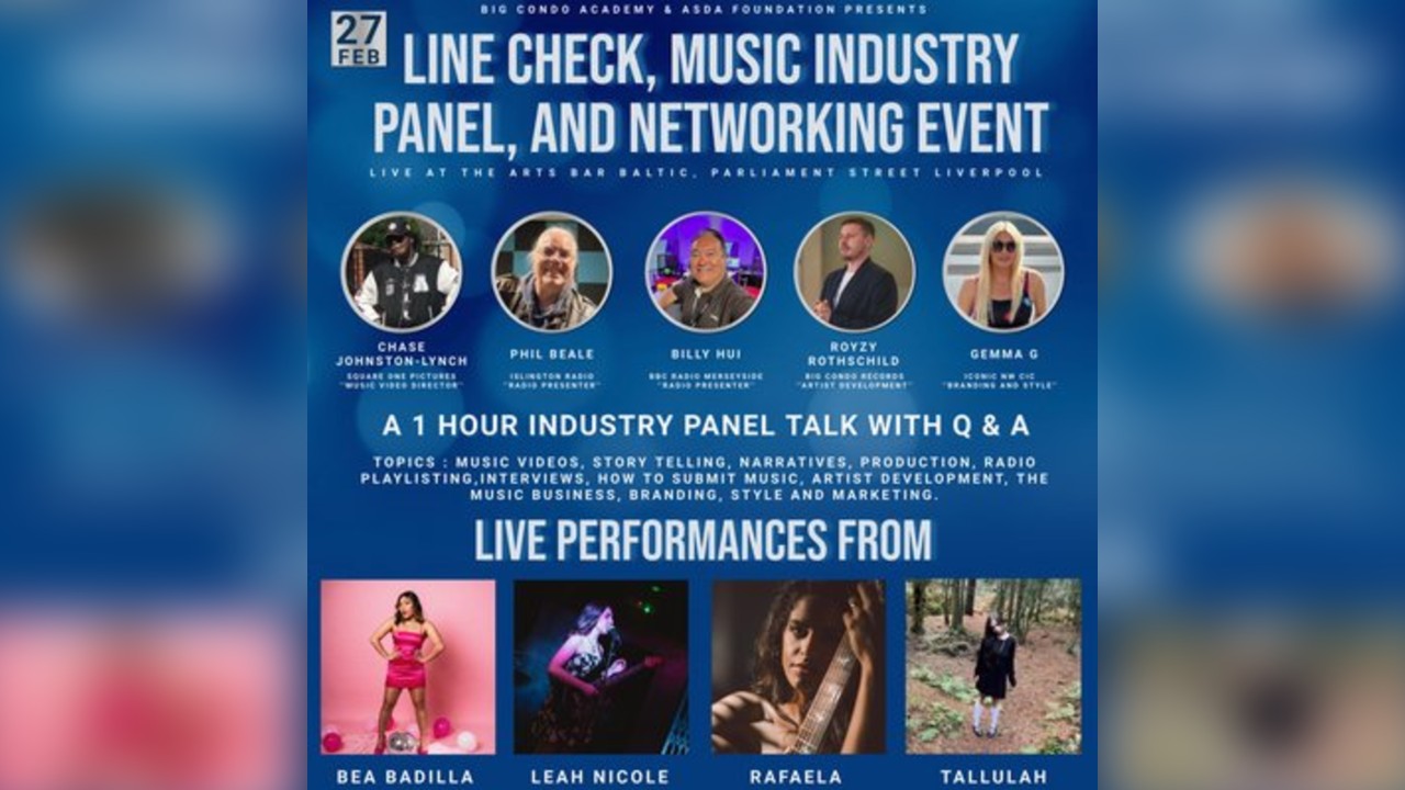 Line check Music industry Panel and Networking Event