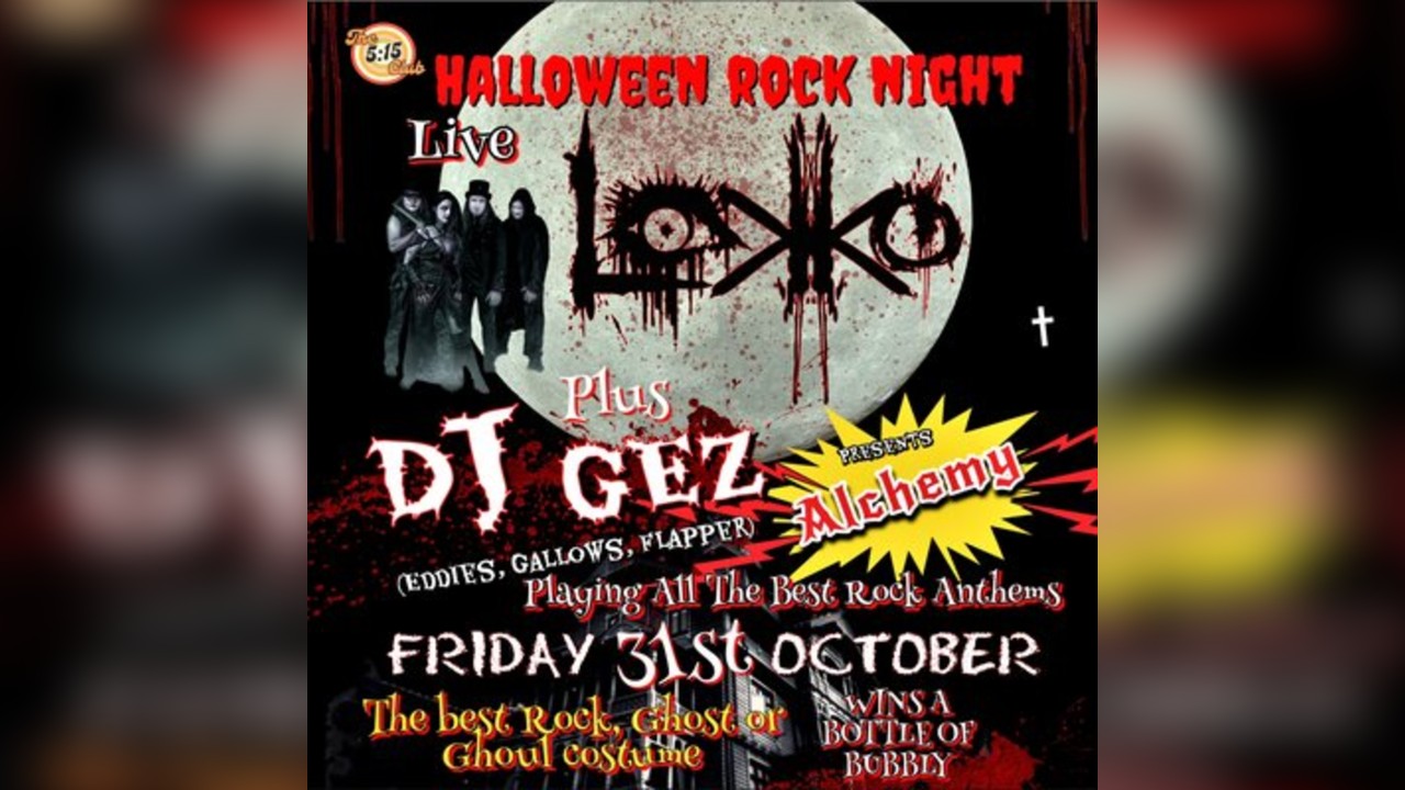 Halloween Rock Night with Lokko Live & DJ Gez