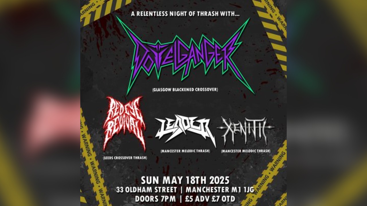 DOPPELGANGER May 18th (with Red Eye Revival, Leader, Xenith)