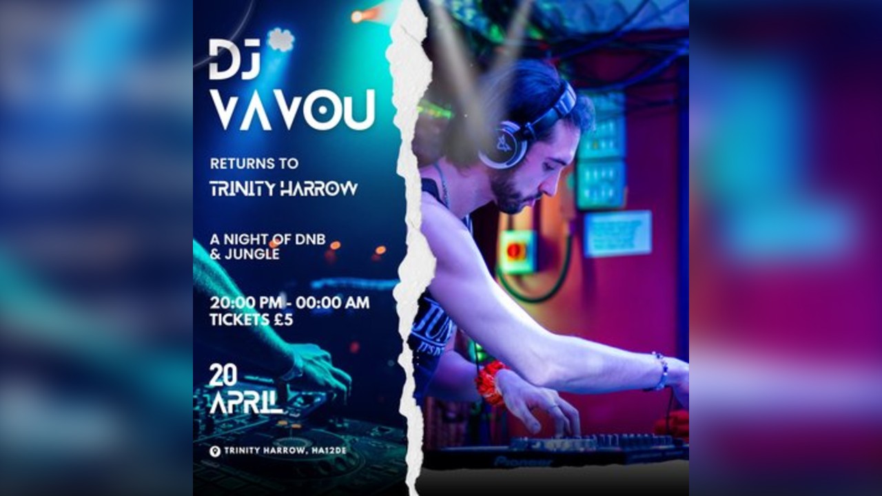 DJ Vavou returns to Trinity Bar for more DnB and Jungle