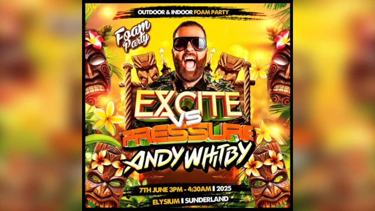 Excite vs Pressure - Foam Party - FT Andy Whitby