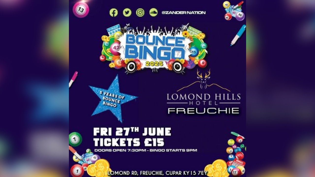 Zander Nation Bounce Bingo | Lomond Hills Hotel