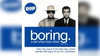 Boring: a Pet Shop Boys disco in London