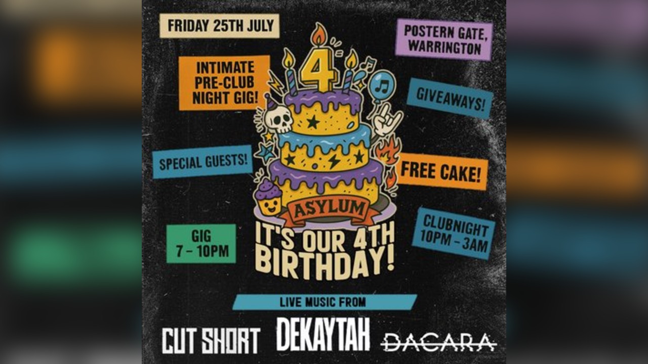Asylum's 4th Birthday | Gig & Club Night