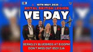 VE DAY - THE Berkeley Bluebird band
