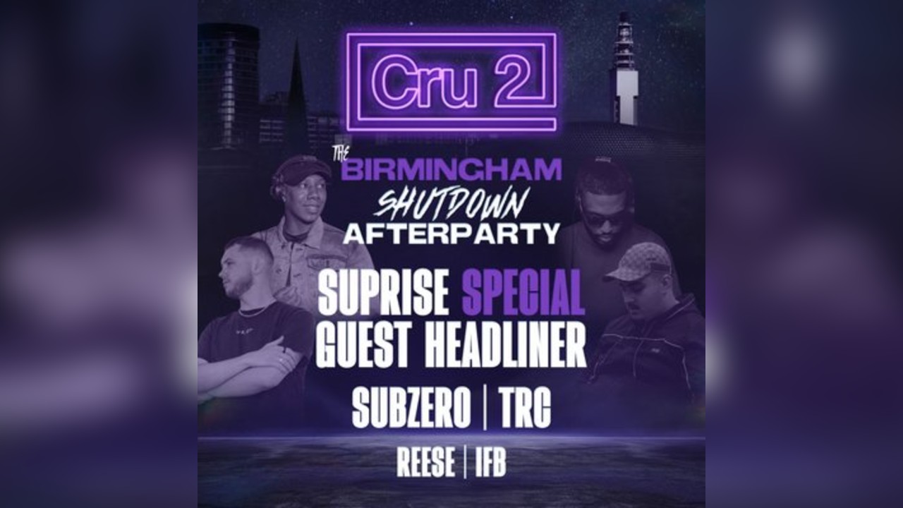 Cru2 The Birmingham Shutdown afterparty