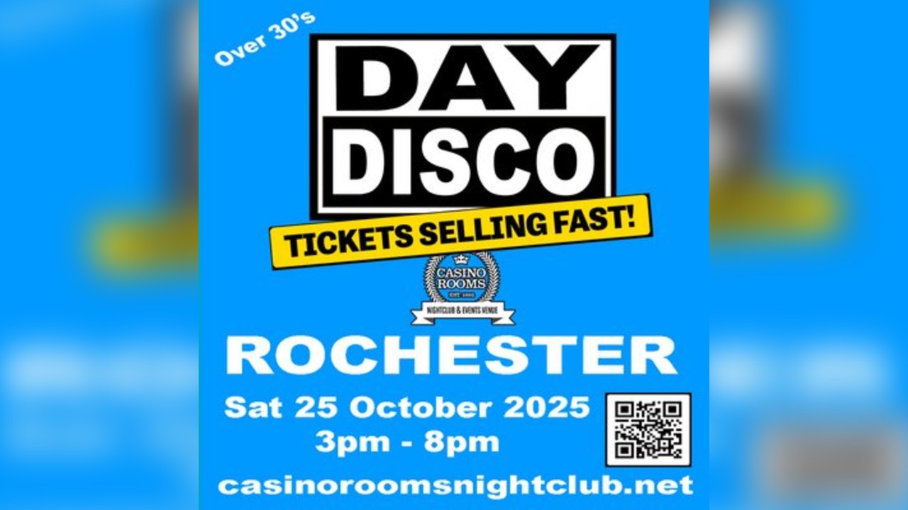Day Disco (Over 30's) - Saturday 25th October 2025