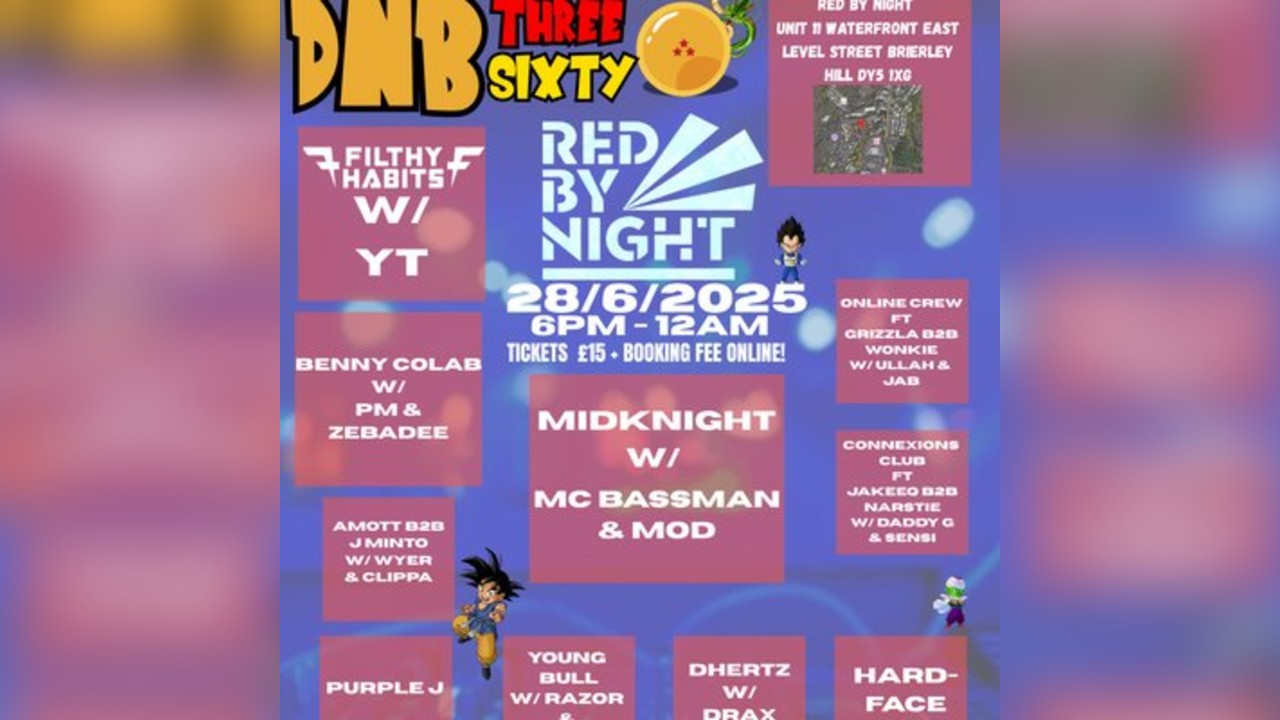 DNB360 @ The Waterfront (Red By Night) 28/6/25