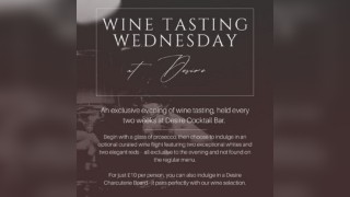 Wine tasting Wednesday @Desire