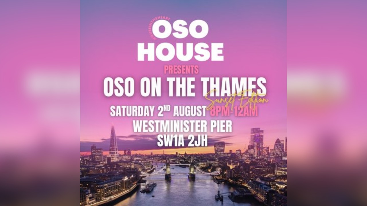 Oso on the Thames sunset edition