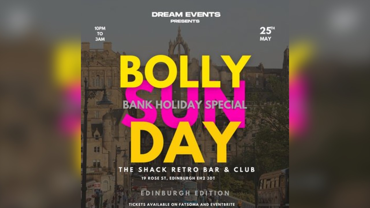 BOLLYWOOD NIGHT BANK HOLLIDAY Special