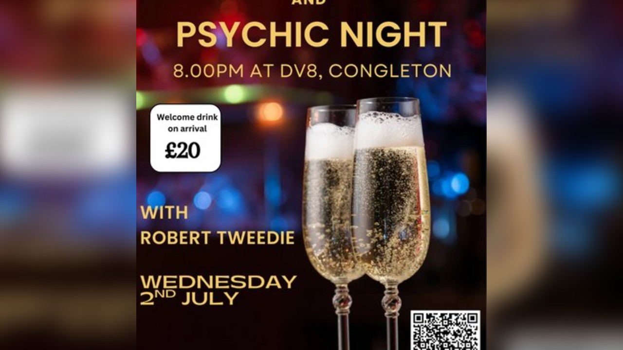 DV8 Prosecco & Psychic night with Robert Tweedie