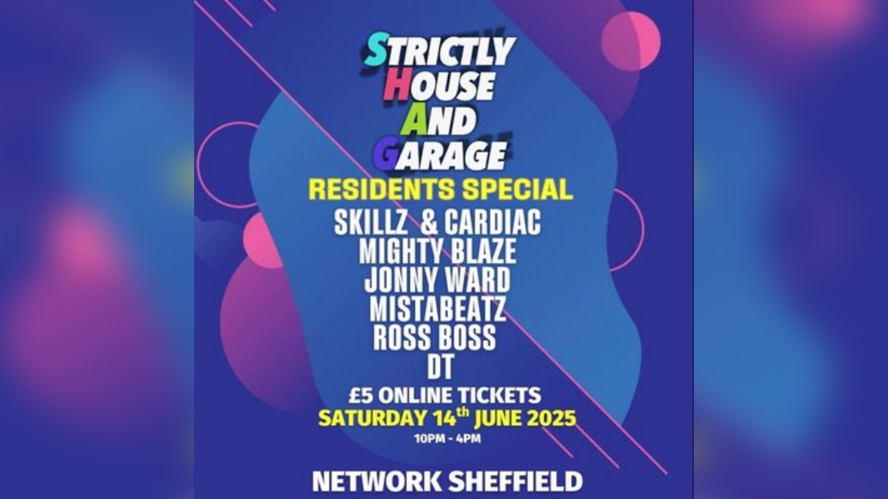 Strictly House And Garage  Special Saturday 14th June Network