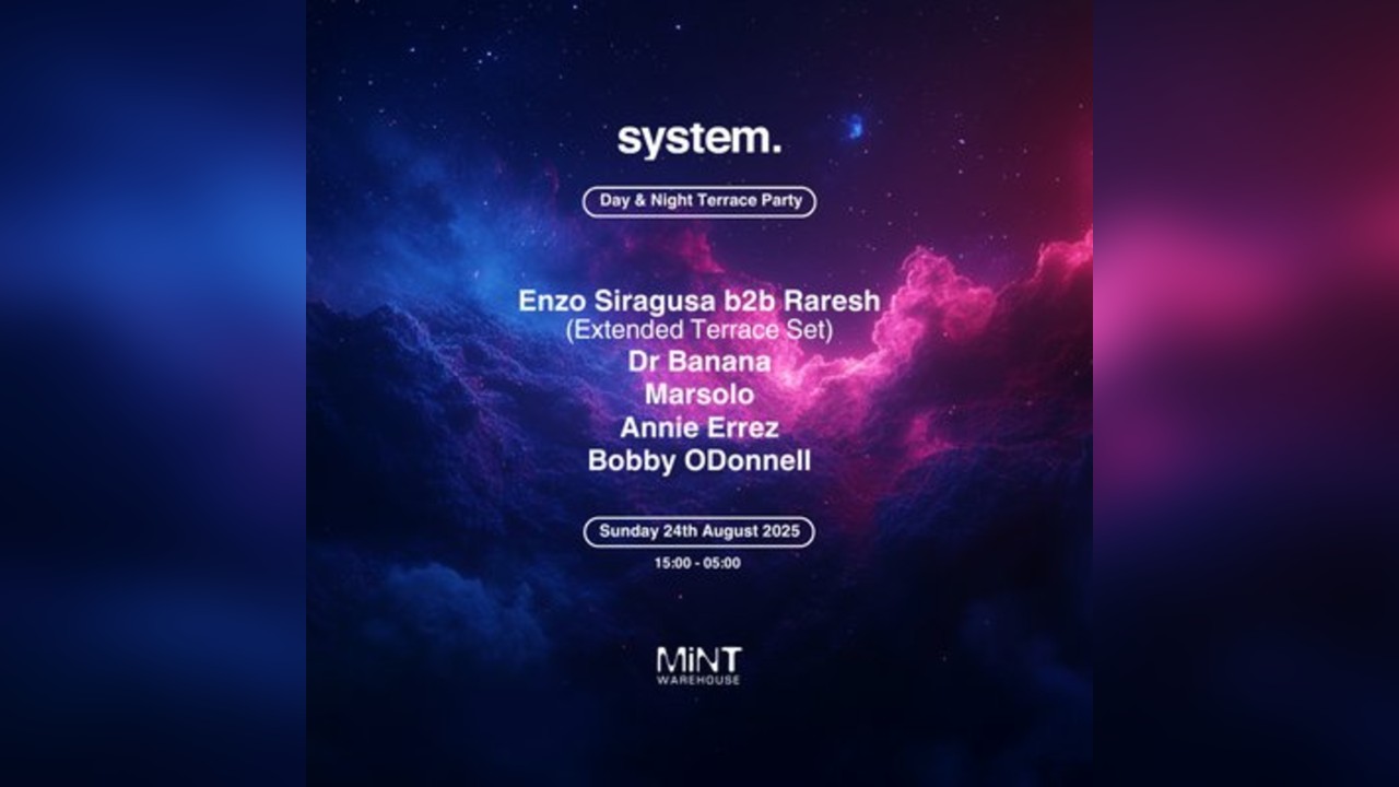 system August Bank Holiday Terrace Party