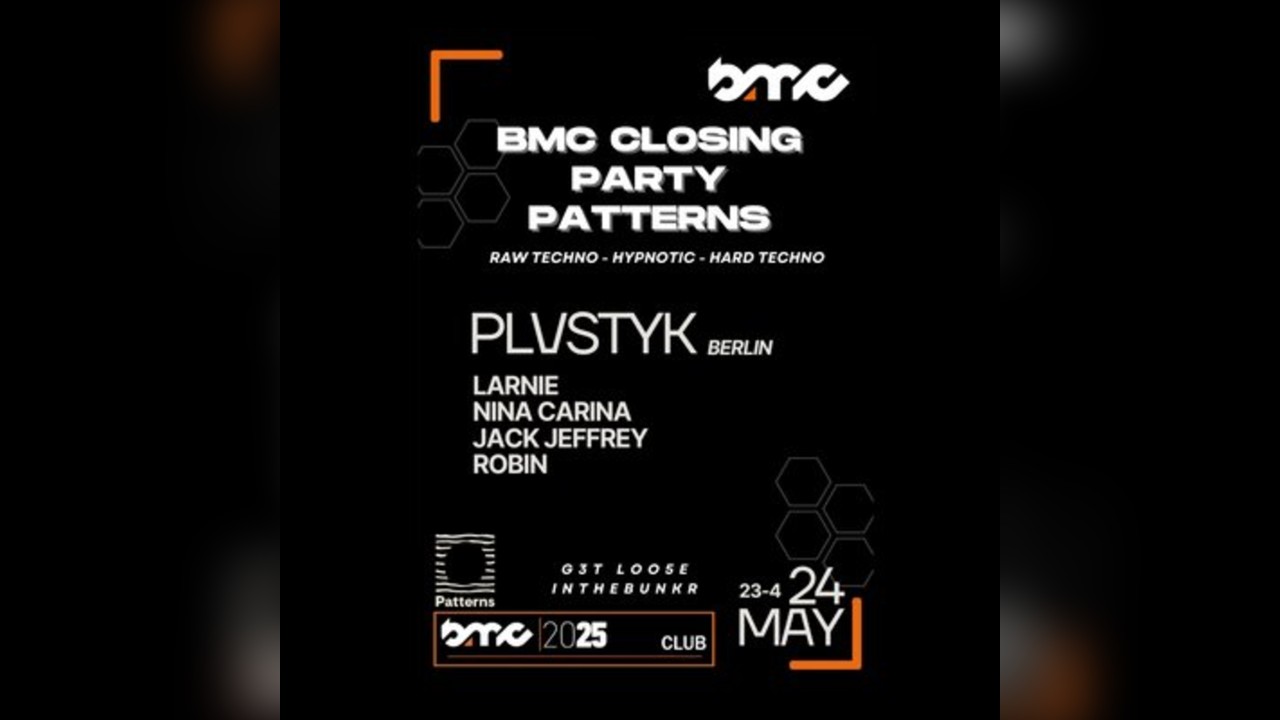 G3T LOO5E Inthebunkr - BMC Closing Party - TECHNO