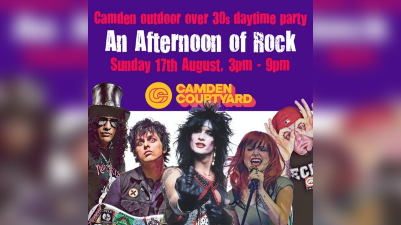 CAMDEN An Afternoon of Rock -  Outdoor Party for Over 30s