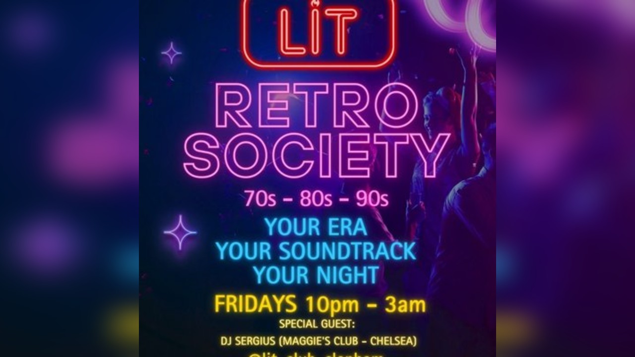 LIT RETRO SOCIETY 70s 80s 90s