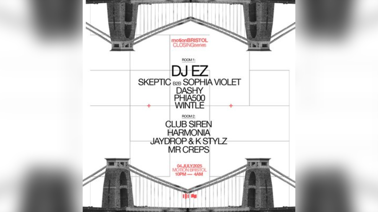 Motion Closing Series: DJ EZ, Skeptic b2b Sophia Violet & more