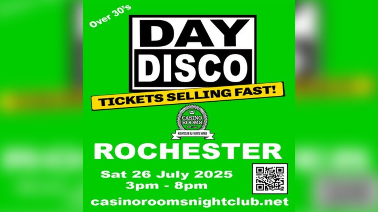 Day Disco (Over 30's) - Saturday 26th July 2025