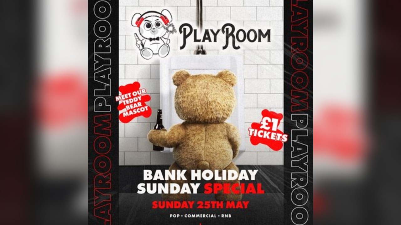 Playroom Bank Holiday Sunday at Kremlin - £1 Entry & £3.50 Drink