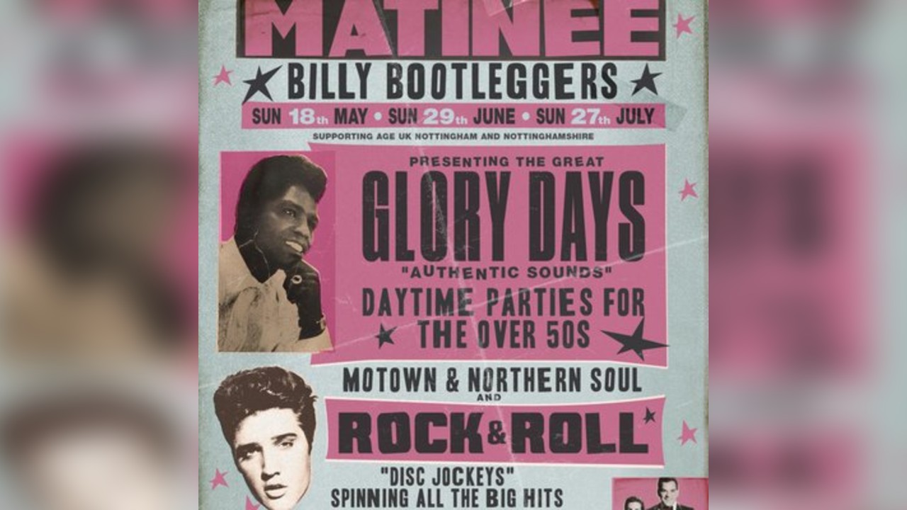 GLORY DAYS - DAY PARTY FOR THE OVER 50s