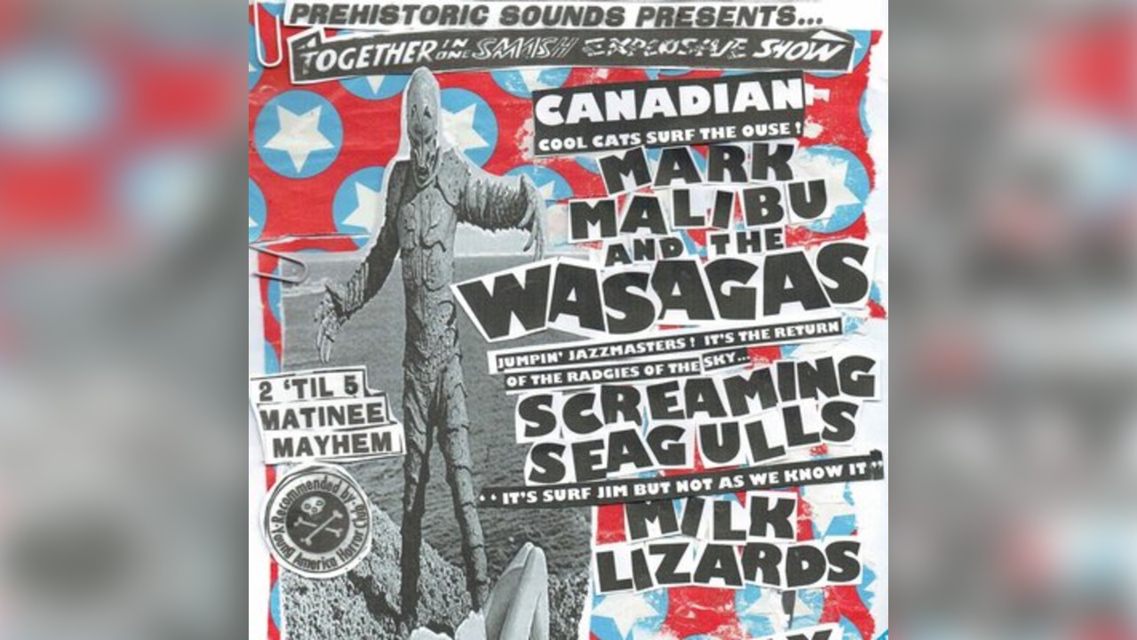 Prehistoric Sounds presents Mark Malibu & The Wasagas @ Billy's