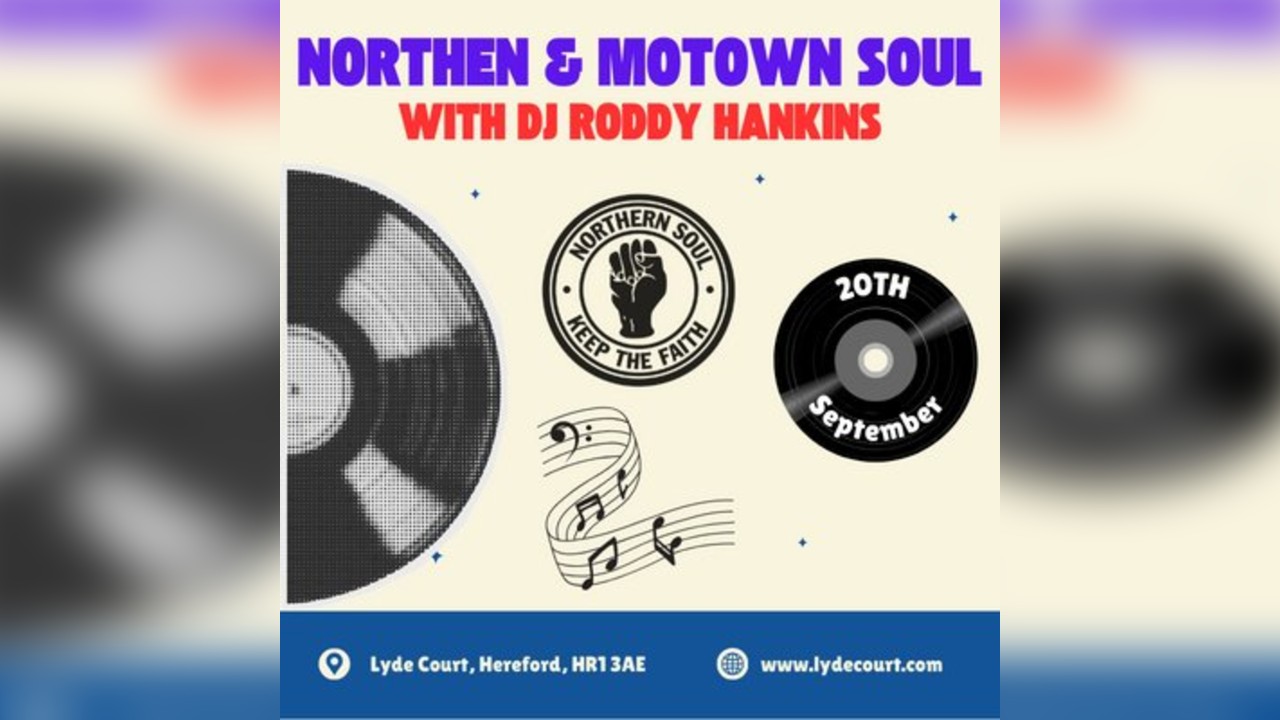 Northern & Motown Soul Night with DJ Roddy Hankins