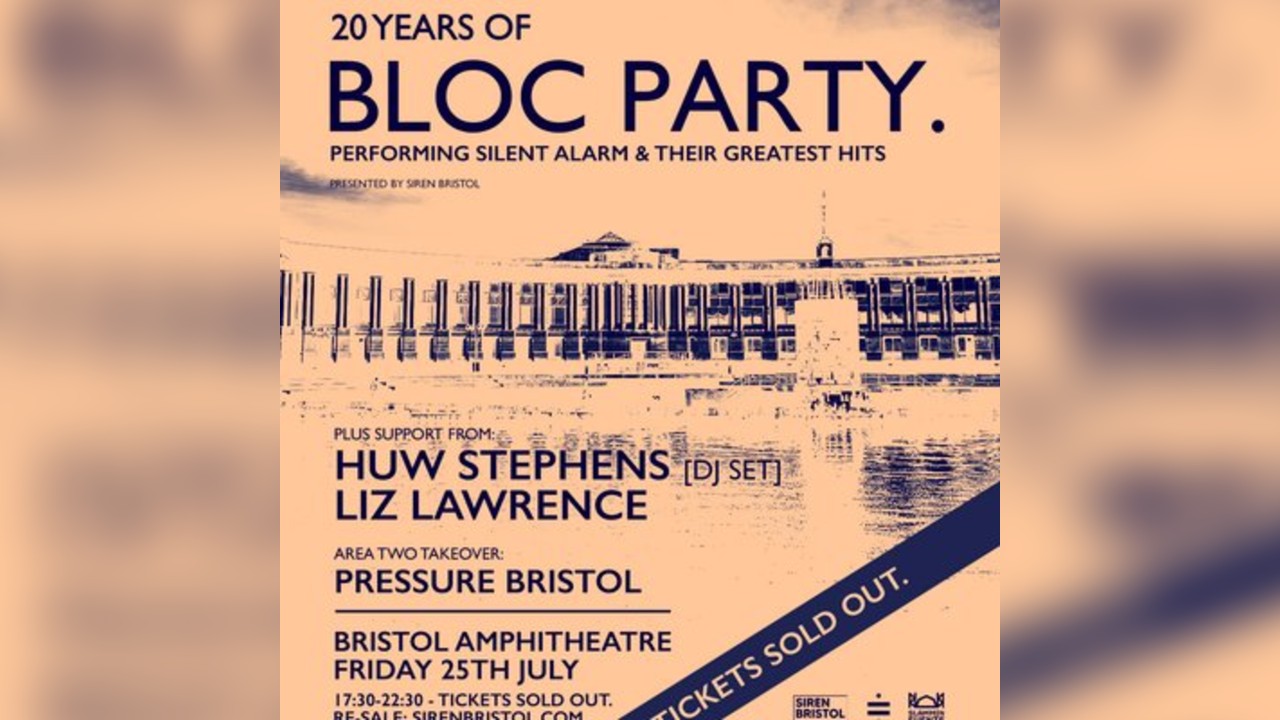 Bloc Party '20 Years of Bloc Party' LIVE | Siren Bristol