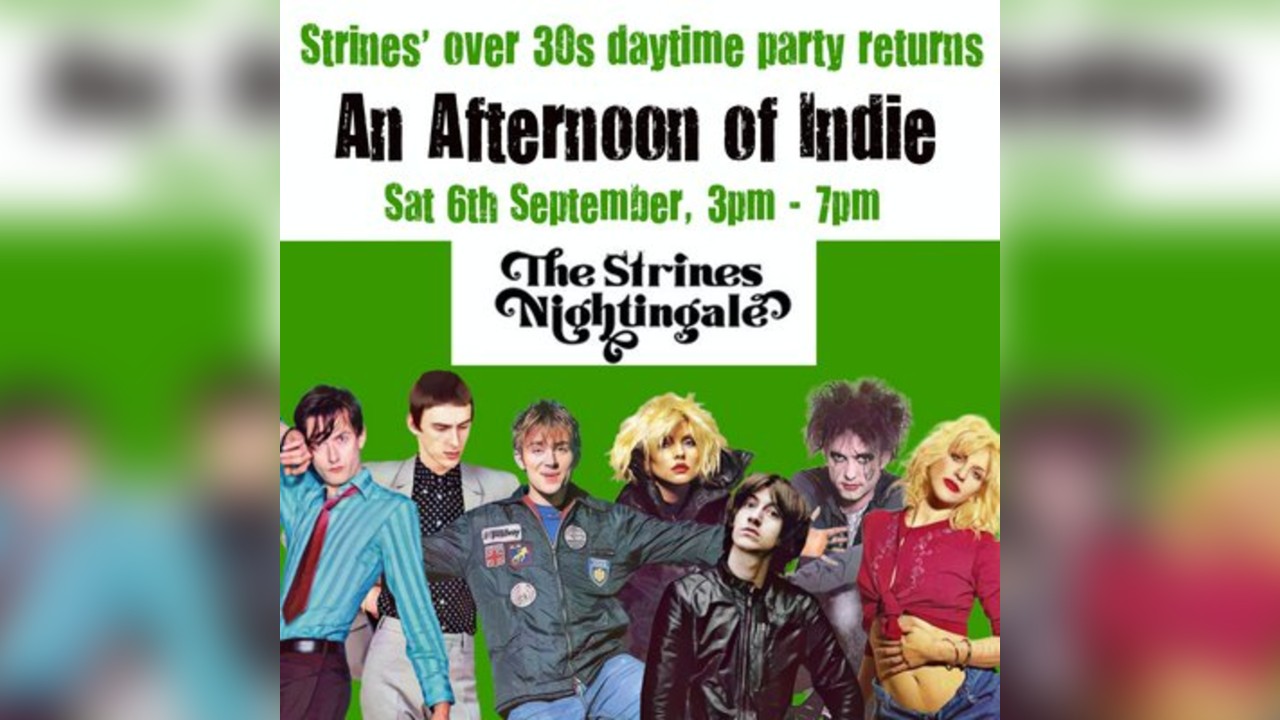 An Afternoon of Indie: STRINES (over 30s only), 3-7pm
