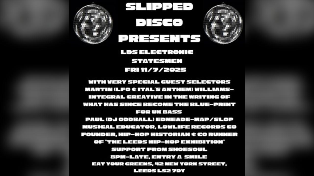 SLIPPED DISCO present LDS Electronic Statesmen