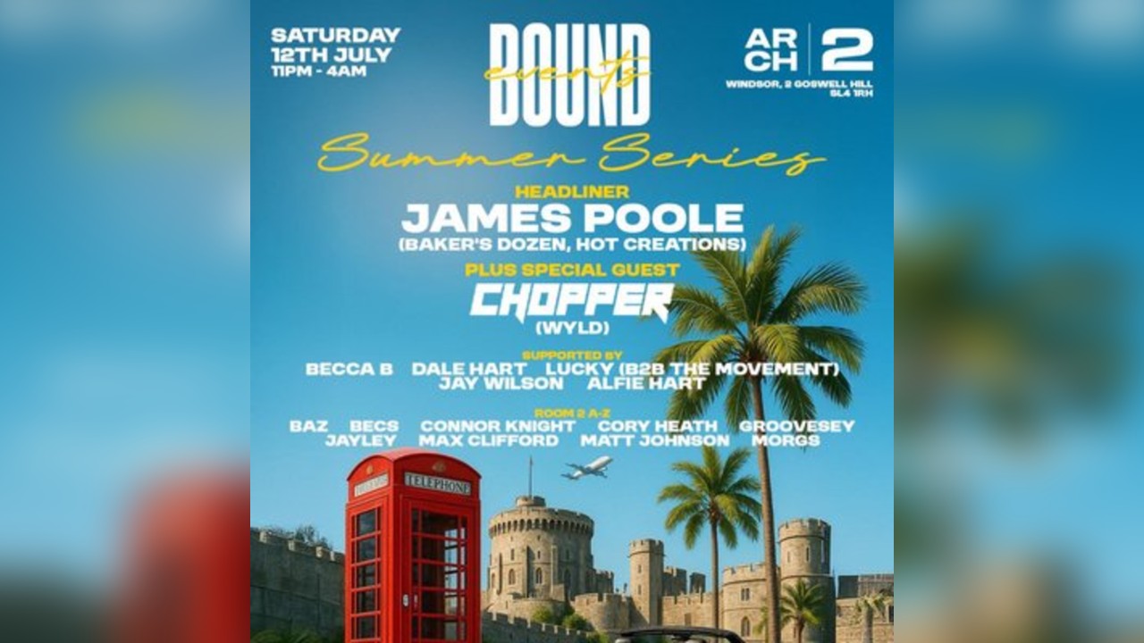 BOUND presents CHOPPER (Wyld)  & JAMES POOLE (Bakers Dozen)