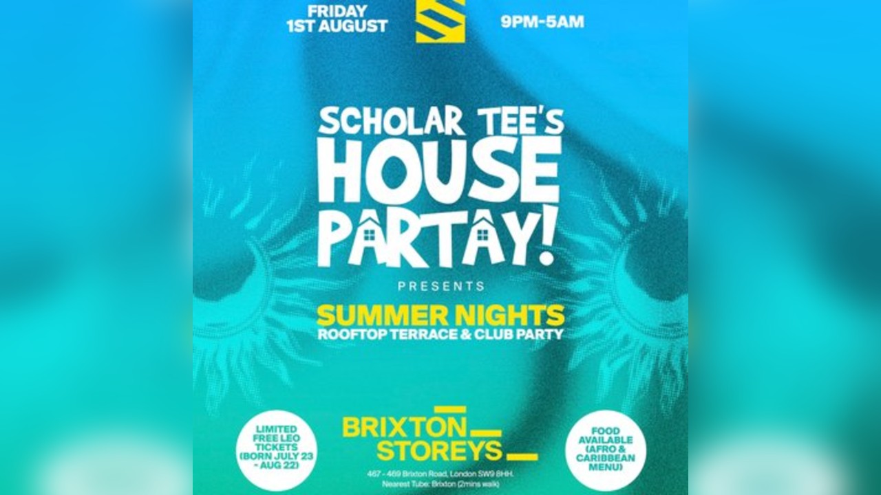 Scholar Tee House Partay presents....... Summer Nights