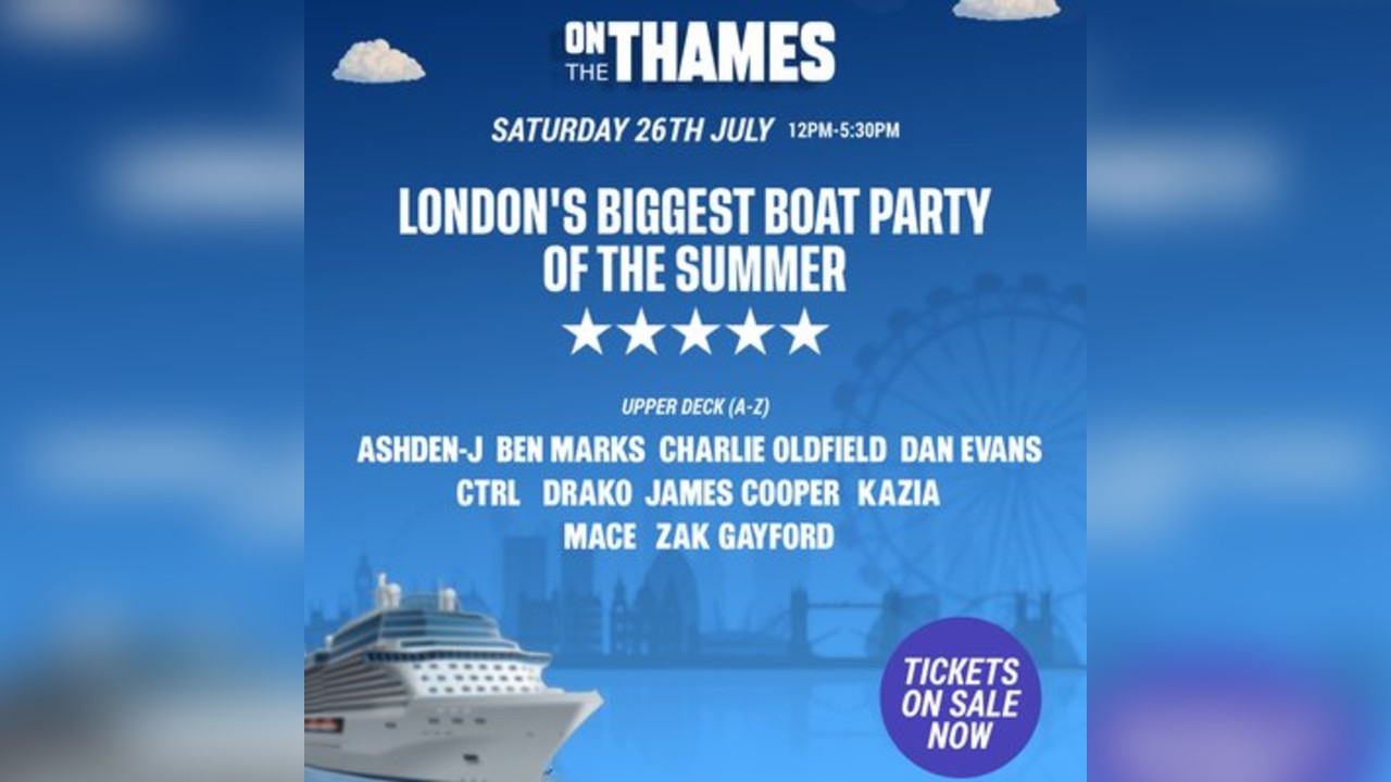 The Biggest (Secret) Boat Party in London this Summer