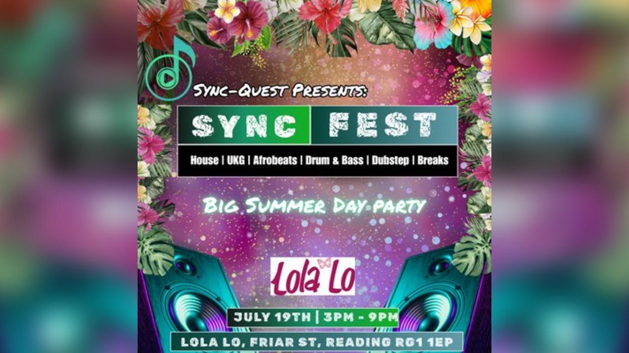 Sync-Fest 2025 | Massive House, UKG, DnB Day Rave - Reading