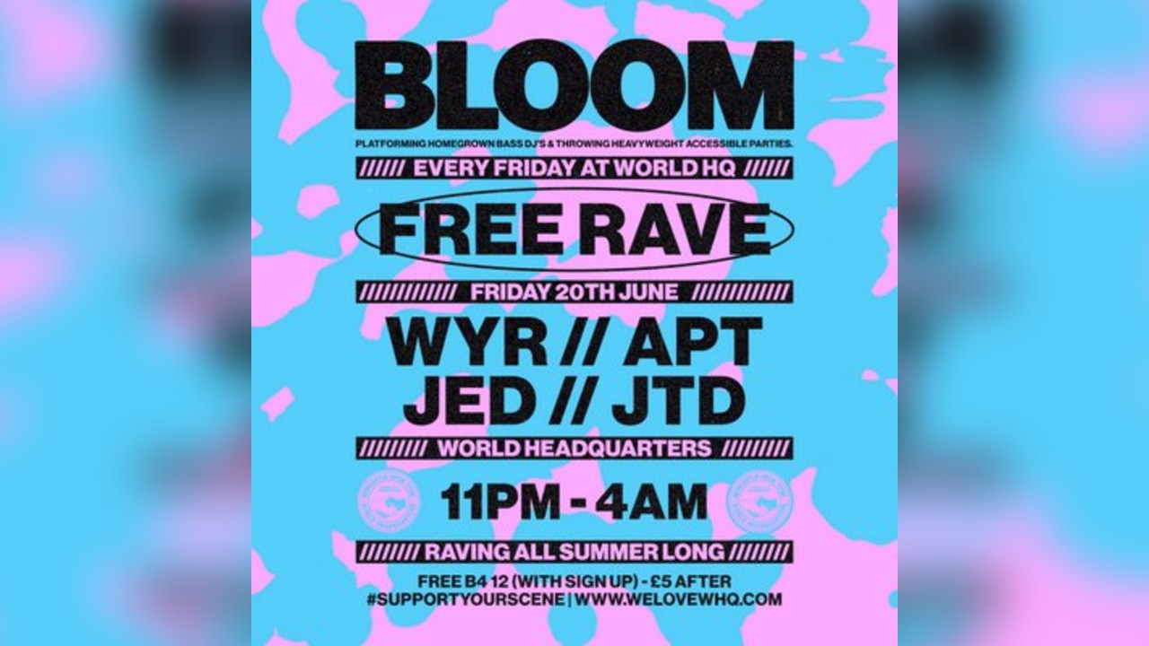 BLOOM - FREE RAVE - D'n'B, Jungle, UK Garage, 140