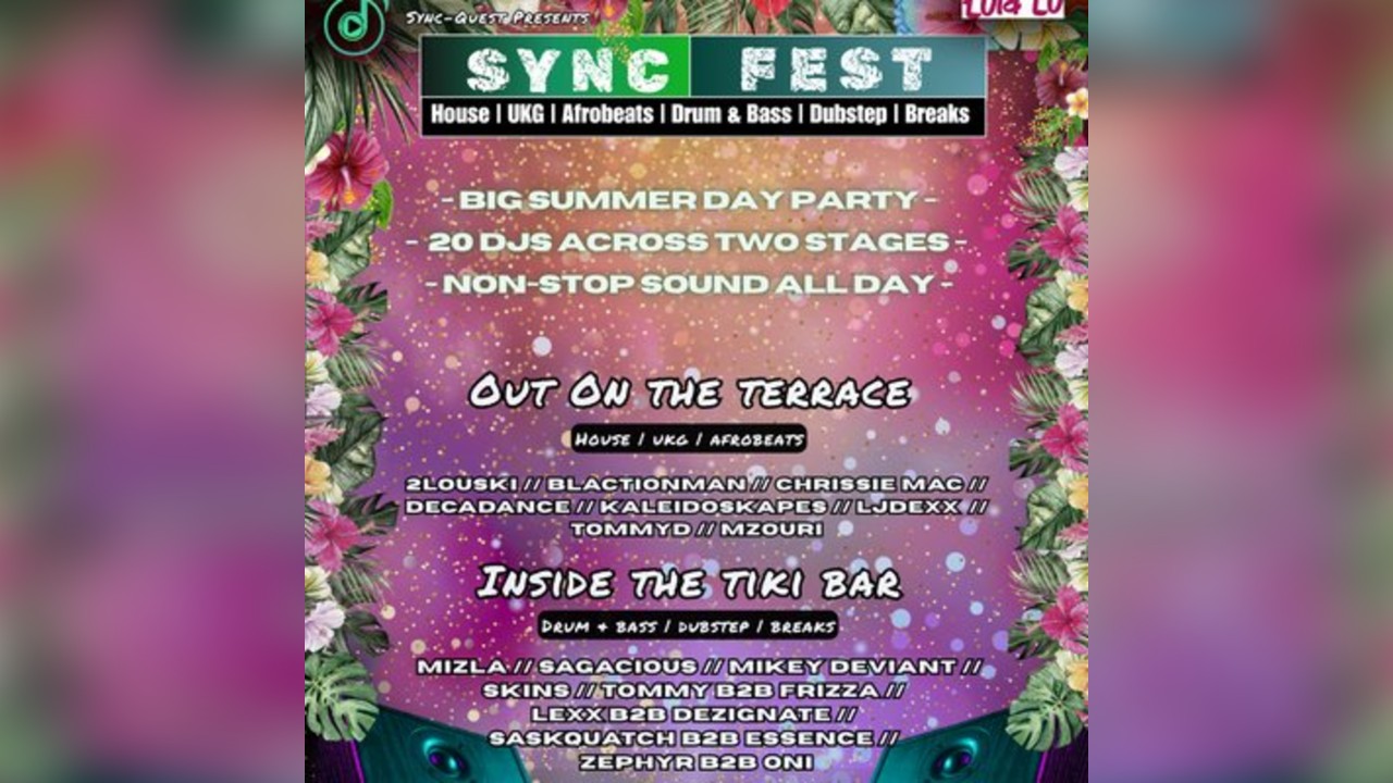 Sync-Fest 2025 | Massive House, UKG, DnB Day Rave - Reading