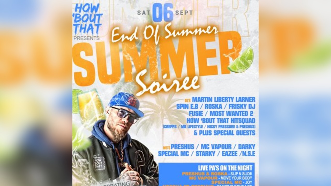 HOW BOUT THAT The End Of Summer Soirée