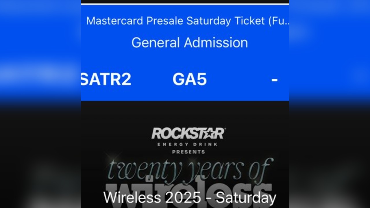 Wireless Drake Saturday ticket
