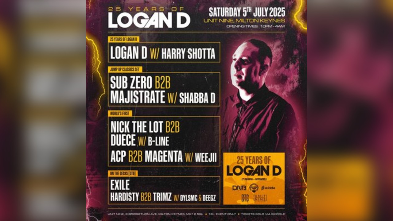25 Years Of Logan D - Harry Shotta, Sub Zero , Shabba D & More